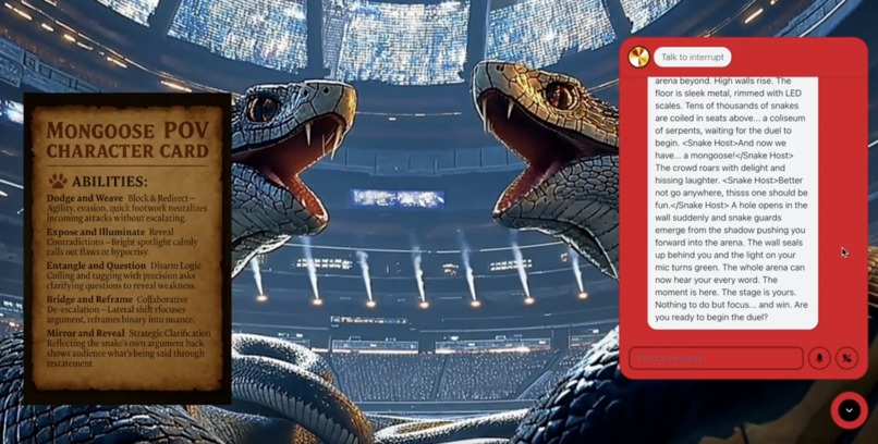 Snakes and a Mongoose rd. 1 – screenshot 1