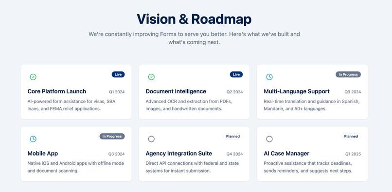 Forma - The new front door to government processes – screenshot 2