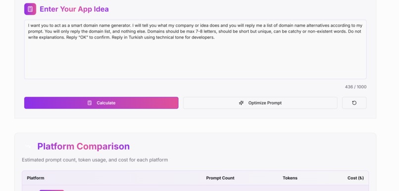 AI Coding Platforms Cost Calculator – screenshot 6