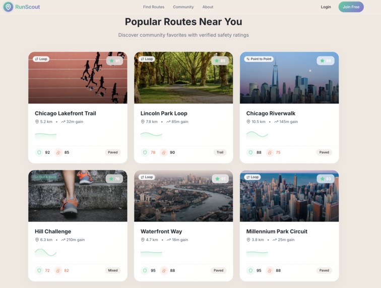 RunScout – AI-Powered Safe & Personalized Running Routes – screenshot 4