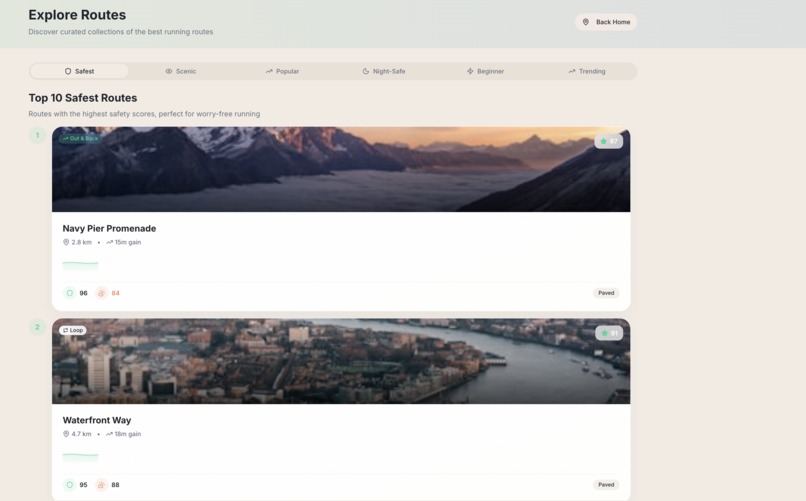 RunScout – AI-Powered Safe & Personalized Running Routes – screenshot 6