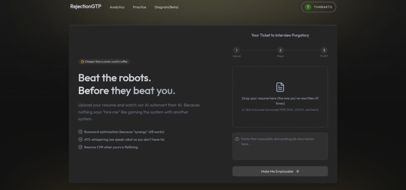 RejectionGPT – screenshot 1
