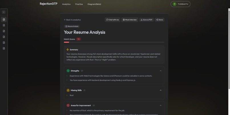 RejectionGPT – screenshot 3