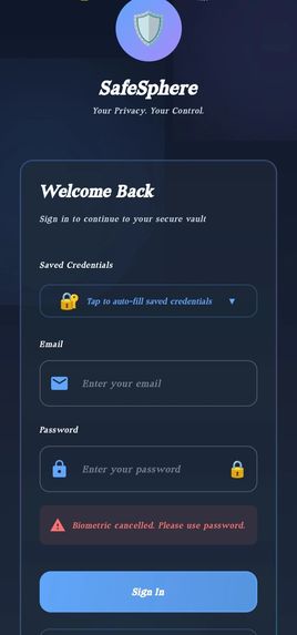 safespere – screenshot 5
