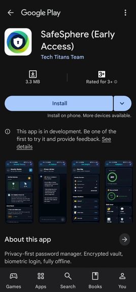 safespere – screenshot 9