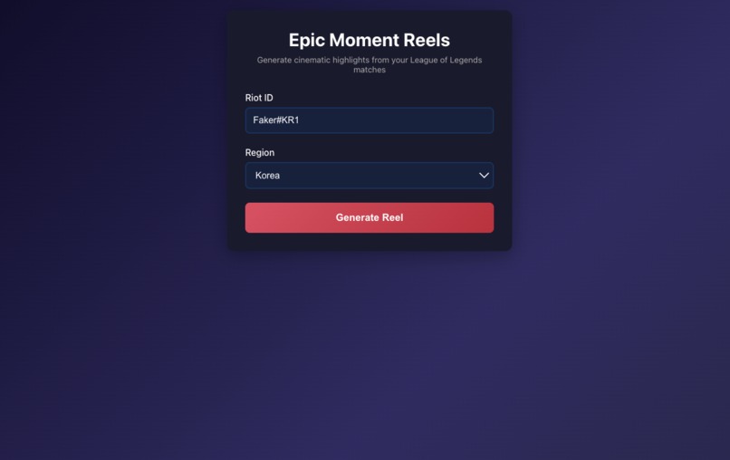 Epic moment reels – screenshot 2