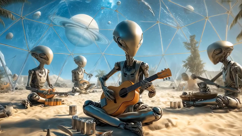 Cosmic Recycle — AI Sci-Fi Music Video – screenshot 10