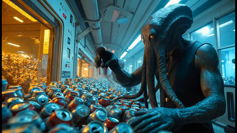 Cosmic Recycle — AI Sci-Fi Music Video – screenshot 12