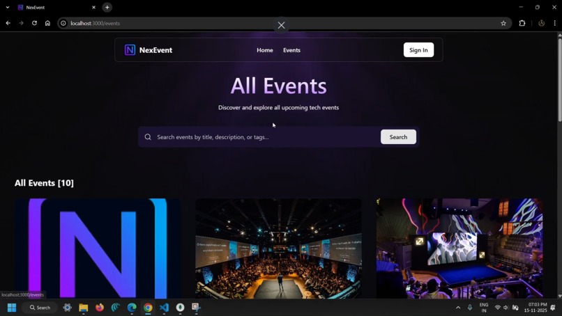 NexEvent – screenshot 2