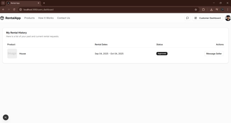 Rental Management App – screenshot 1