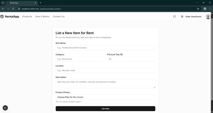 Rental Management App – screenshot 2