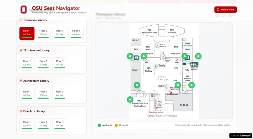 OSU Seat Navigator – screenshot 1