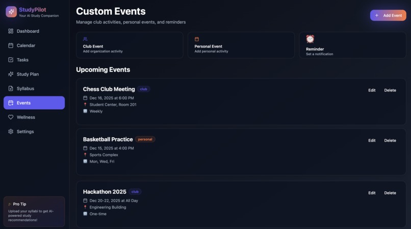 StudyPilot – screenshot 2