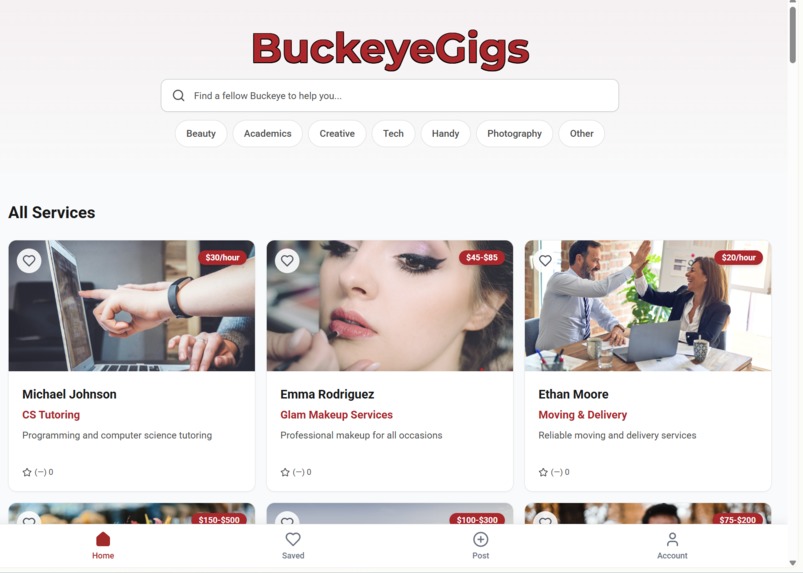 BuckeyeGigs – screenshot 1