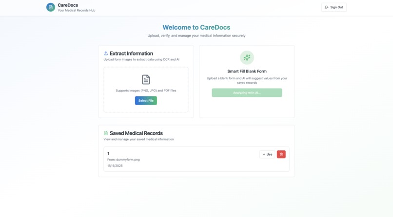 CareDocs – screenshot 3