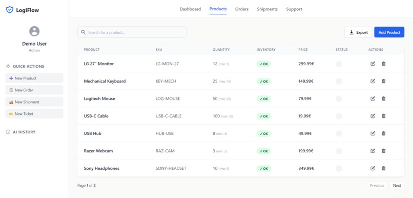 LogiFlow – screenshot 4