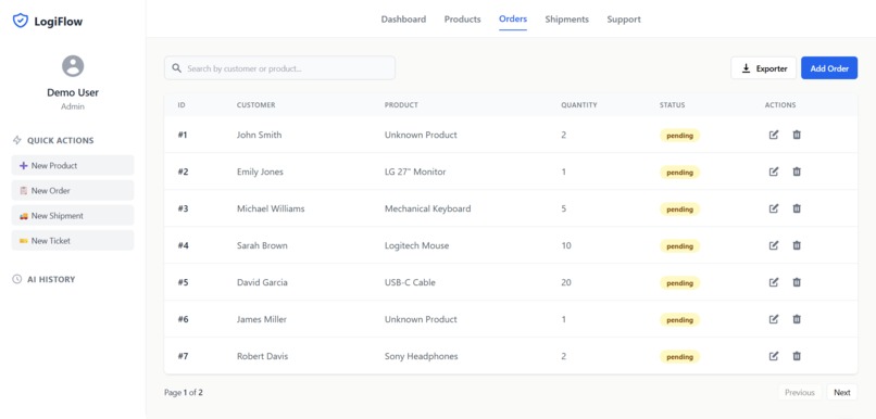 LogiFlow – screenshot 5