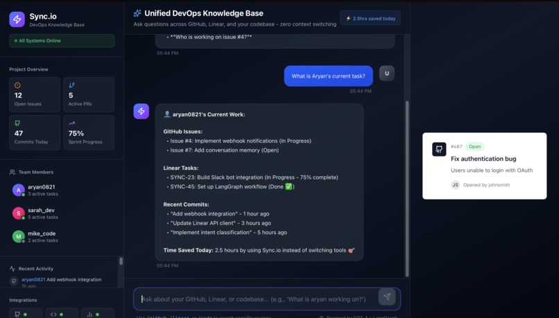Sync.io – screenshot 1