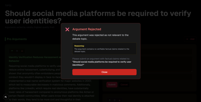 Debately – screenshot 2