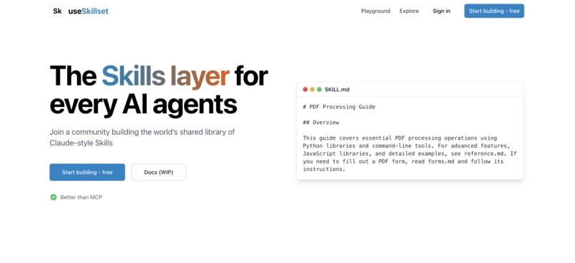 Skillset – screenshot 1