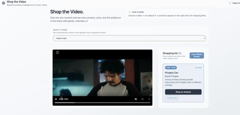 Shop the Video – screenshot 1