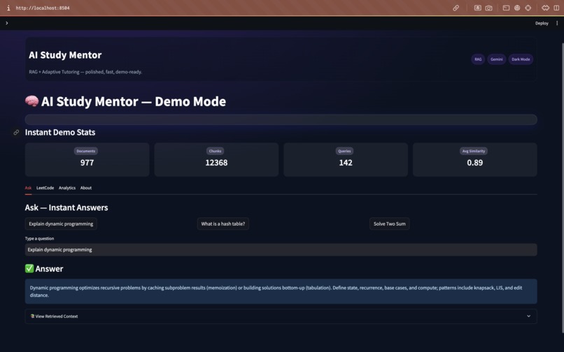 AI Study Mentor – screenshot 1