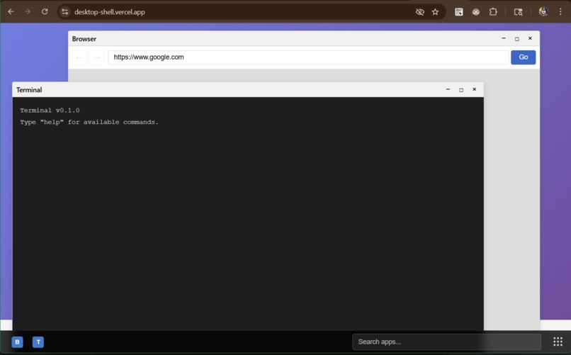 browser-os – screenshot 1