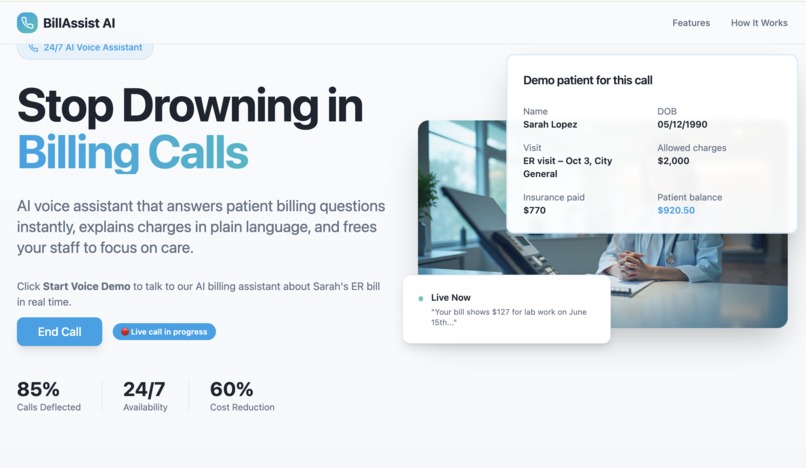 BillAssist AI – A patient-first billing assistant  – screenshot 3