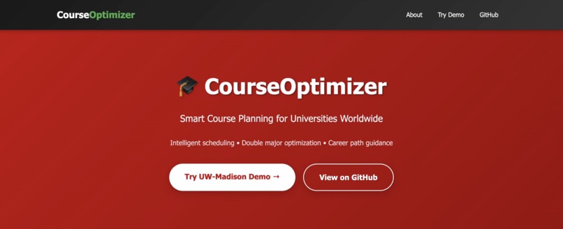 Course Optimiser – screenshot 1