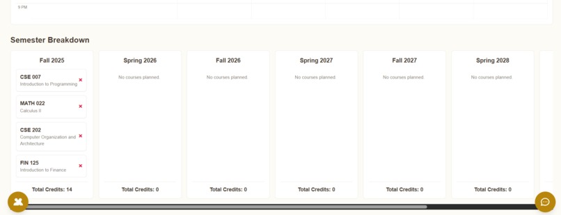 Course Evaluator App – screenshot 3