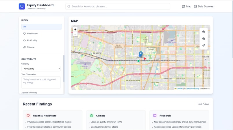 Health & Environmental Equity Map – screenshot 3