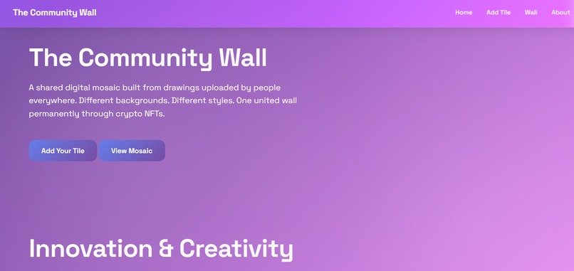 The Community Wall – screenshot 1