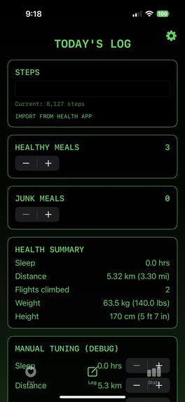 HealthGotchi – screenshot 3