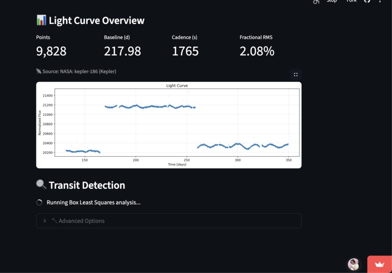 ZAMEXO: NASA Exoplanet Analysis Tool – screenshot 6