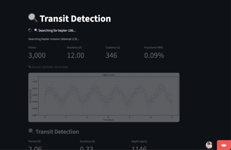ZAMEXO: NASA Exoplanet Analysis Tool – screenshot 8