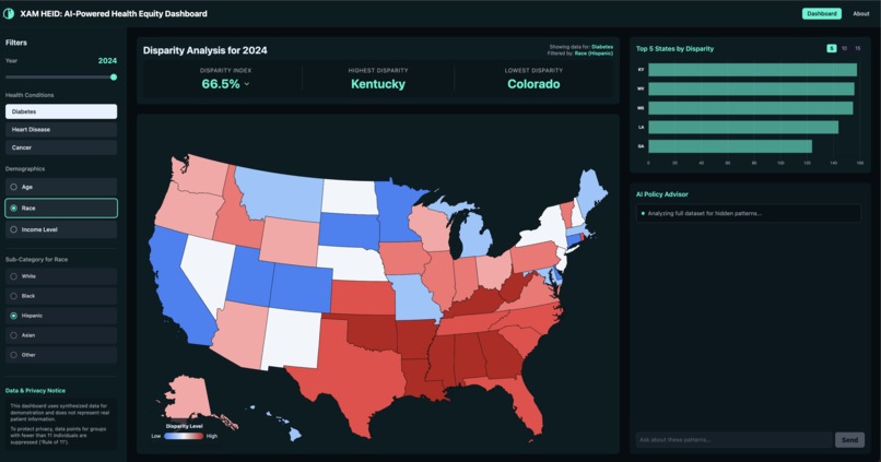 XAM-HEID: Health Equity Intelligence Dashboard – screenshot 4