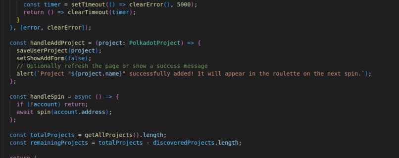 Polkadot Discovery Roulette – screenshot 2
