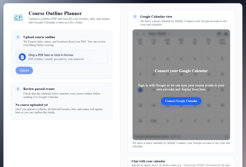 Course Outline Planner – screenshot 1