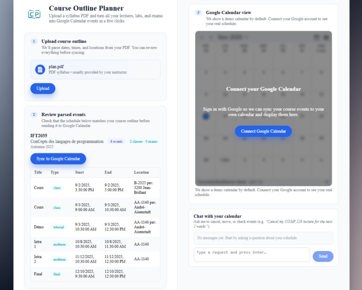 Course Outline Planner – screenshot 2