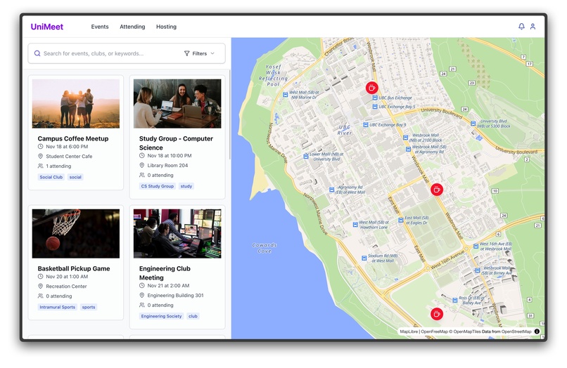 UniMeet – screenshot 1