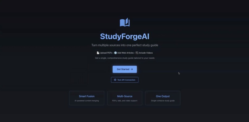 StudyForgeAI – screenshot 1