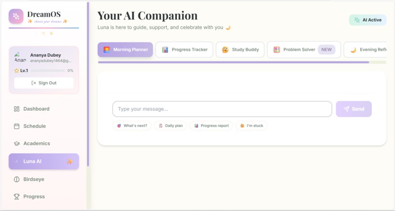 DreamOS - Gamified AI Learning Assistant – screenshot 3