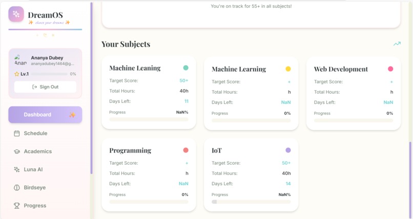 DreamOS - Gamified AI Learning Assistant – screenshot 4