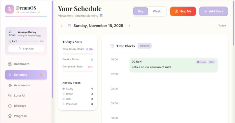 DreamOS - Gamified AI Learning Assistant – screenshot 10