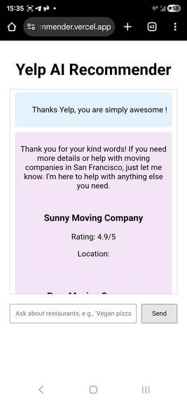 Yelp AI Assistant – screenshot 7
