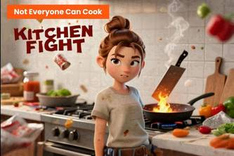 Kitchen Fight. Not Everyone Can Cook