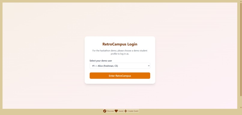Campus Event Recommender – screenshot 2