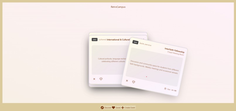Campus Event Recommender – screenshot 4