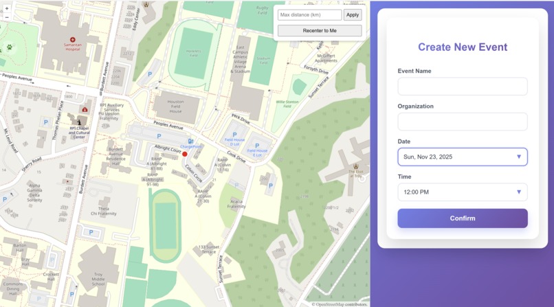 ProximityPlanner – screenshot 1