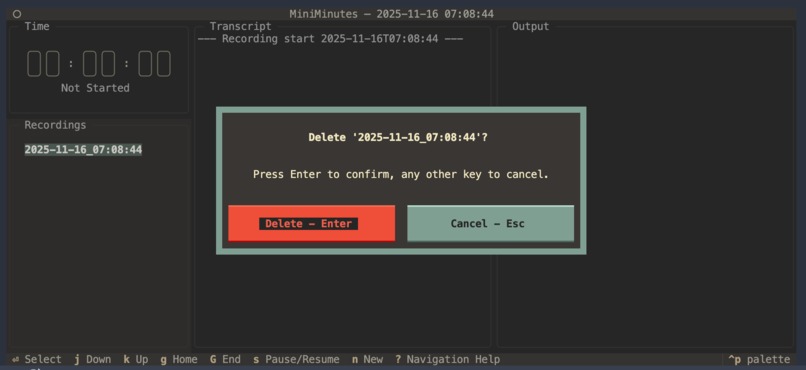 miniMinutes – screenshot 2